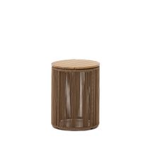 Bijzettafel Dandara - Acaciahout / Beige KAV J0400039JJ12