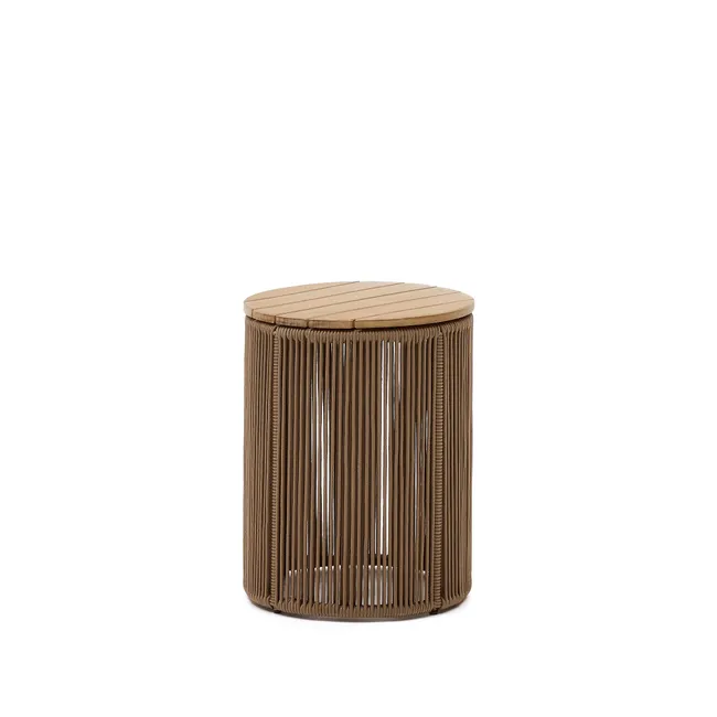 Bijzettafel Dandara - Acaciahout / Beige