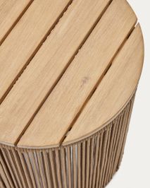 Bijzettafel Dandara - Acaciahout / Beige KAV J0400039JJ12