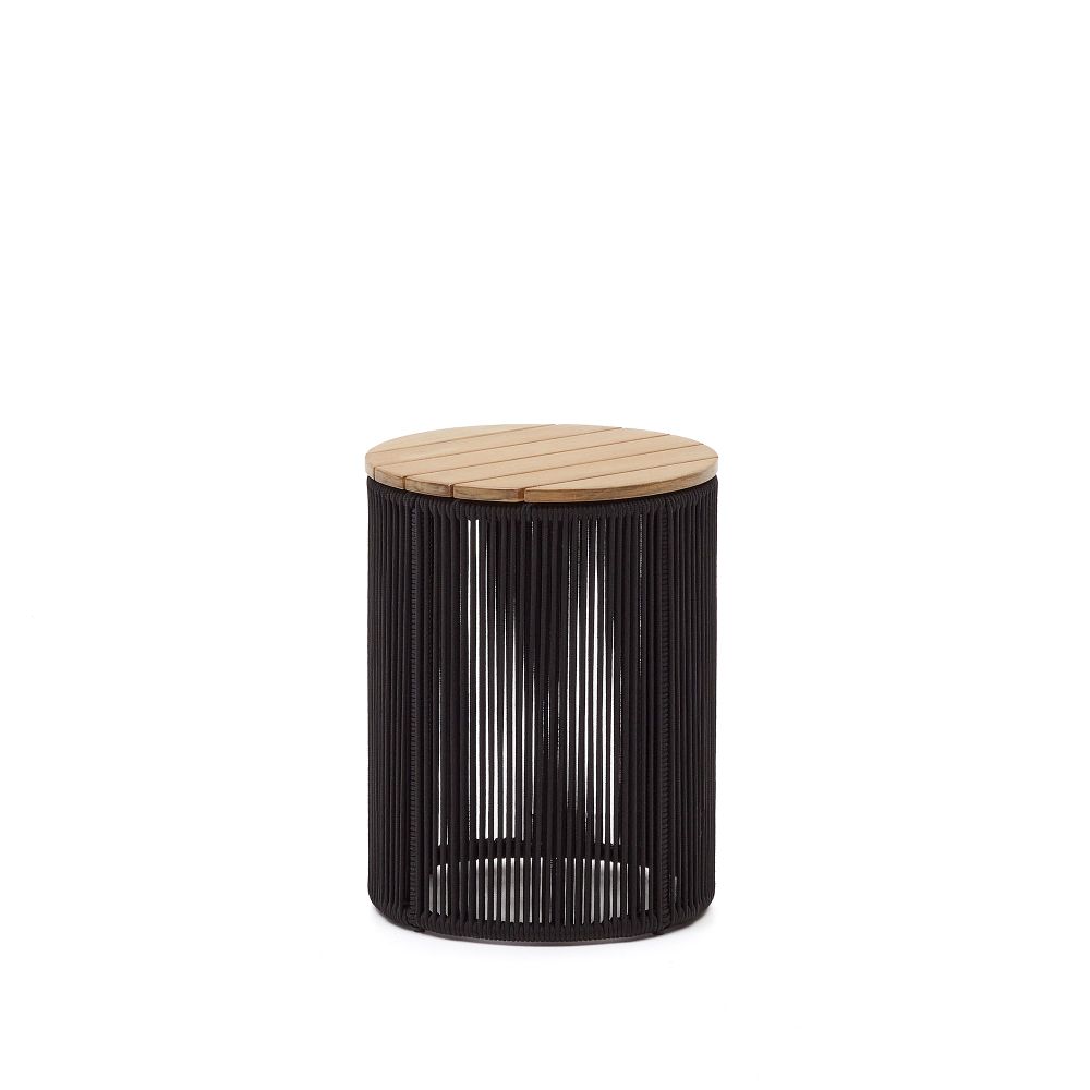 Bijzettafel Dandara - Acaciahout / Beige KAV J0400039JJ01