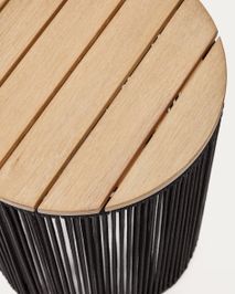 Bijzettafel Dandara - Acaciahout / Beige KAV J0400039JJ01