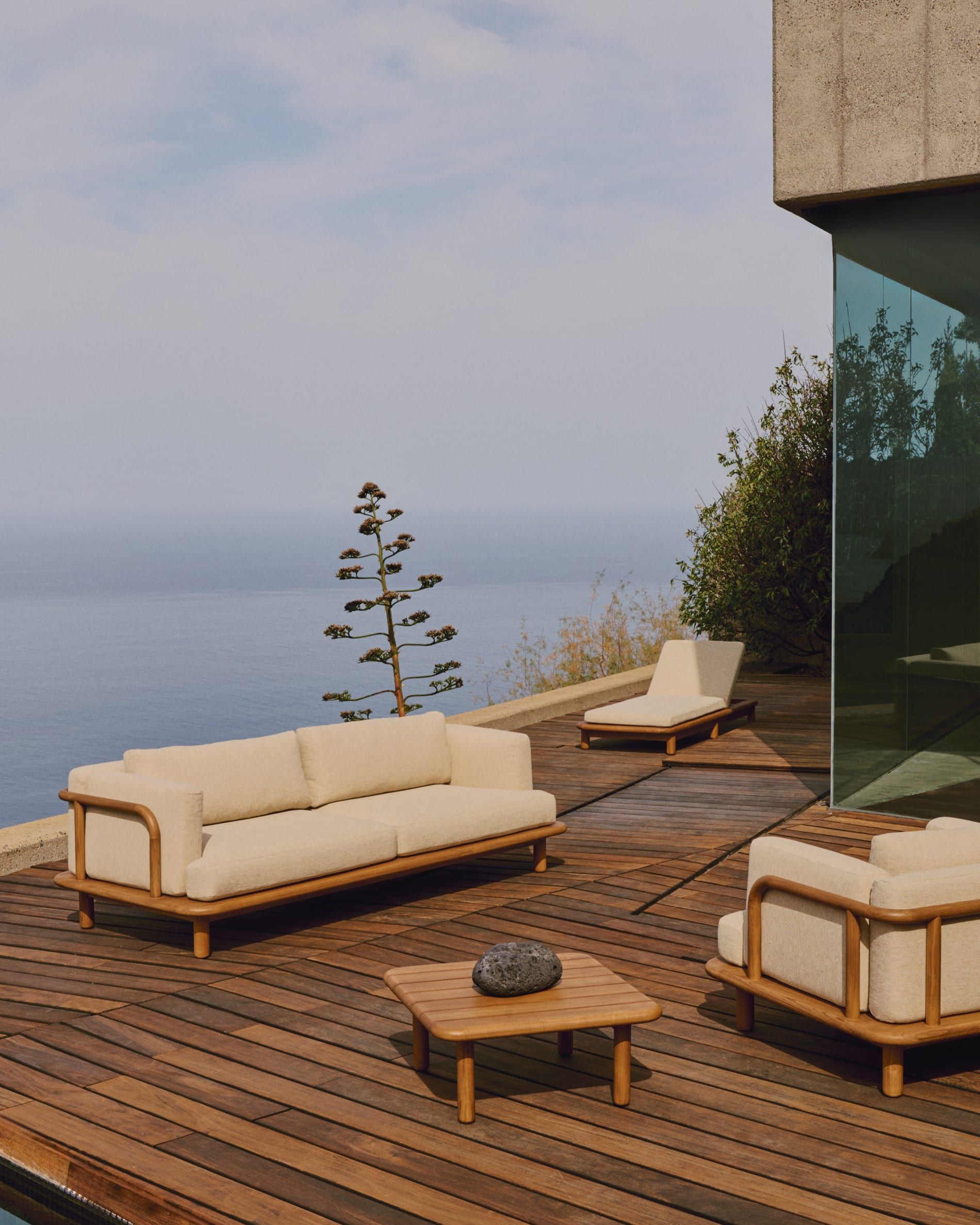 3-Zit TURQUETA - Massief Teakhout