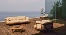 Lounge 3-zit TURQUETA - Massief Teakhout KAV J1400038MM47