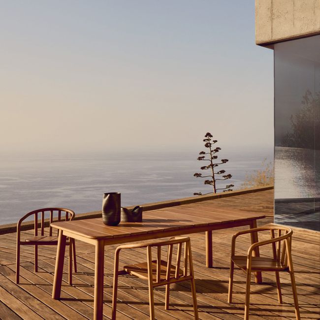 Uitschuifbare tuintafel TURQUETA - Massief Teakhou