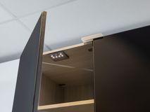 5-deurskast 20UP - Zwart/Glas C-RCH 20U C1