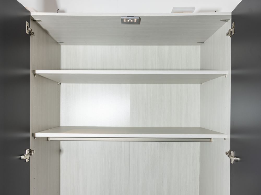 5-deurskast 20UP - Zwart/Glas C-RCH 20U C1