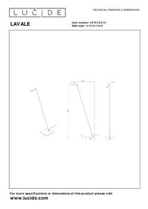 Leeslamp LAVALE - Wit LCD447010331