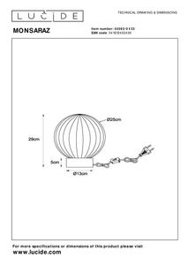 Tafellamp MONSARAZ - Groen LCD455930133