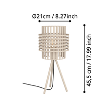 Tafellamp OLTAMAR - Zandkleur EGL 390148