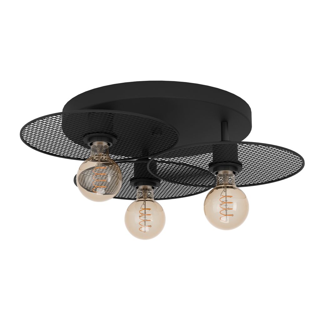 Plafondlamp IKESTON - Zwart EGL 43728