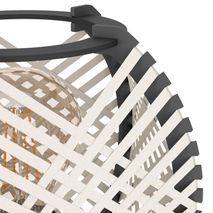 Tafellamp WAVERTON - Zwart / Hout EGL 44008