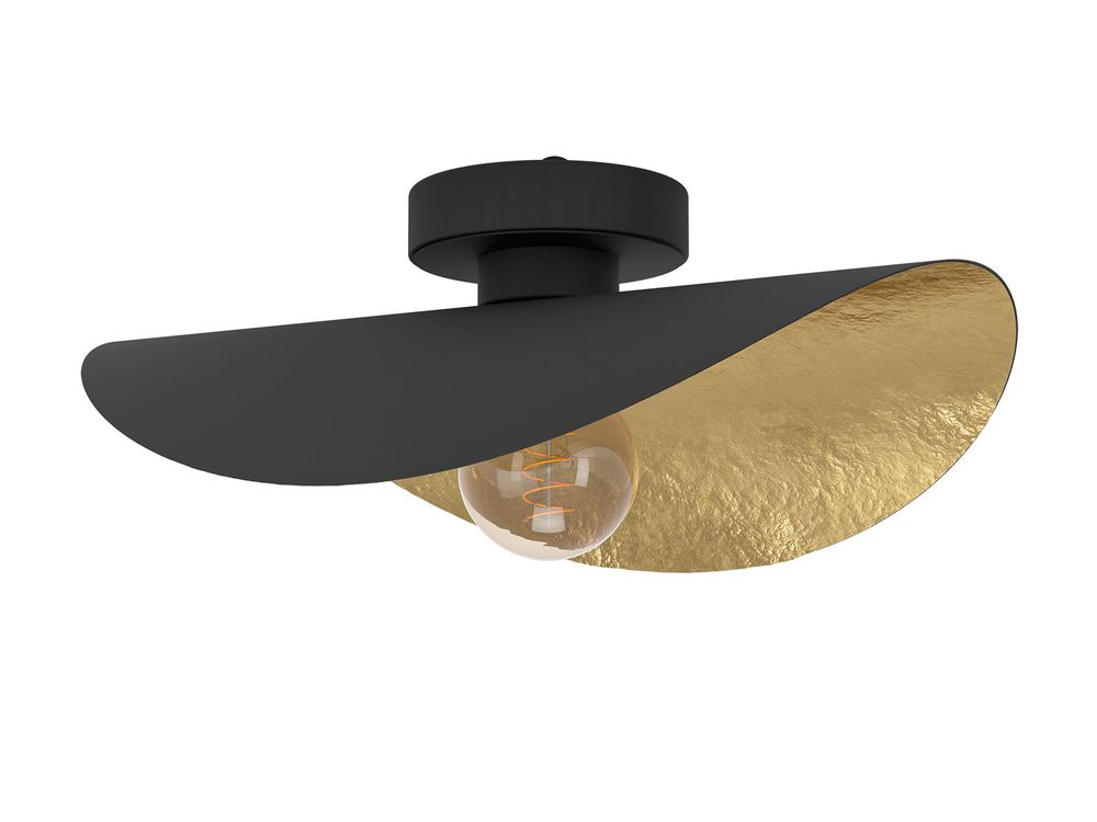 Plafondlamp SACEDA - Zwart/Goud EGL 390391