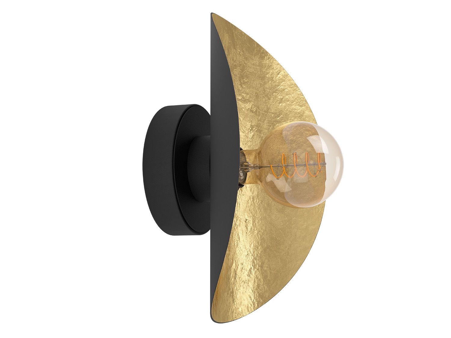 Wandlamp SACEDA - Zwart/Goud