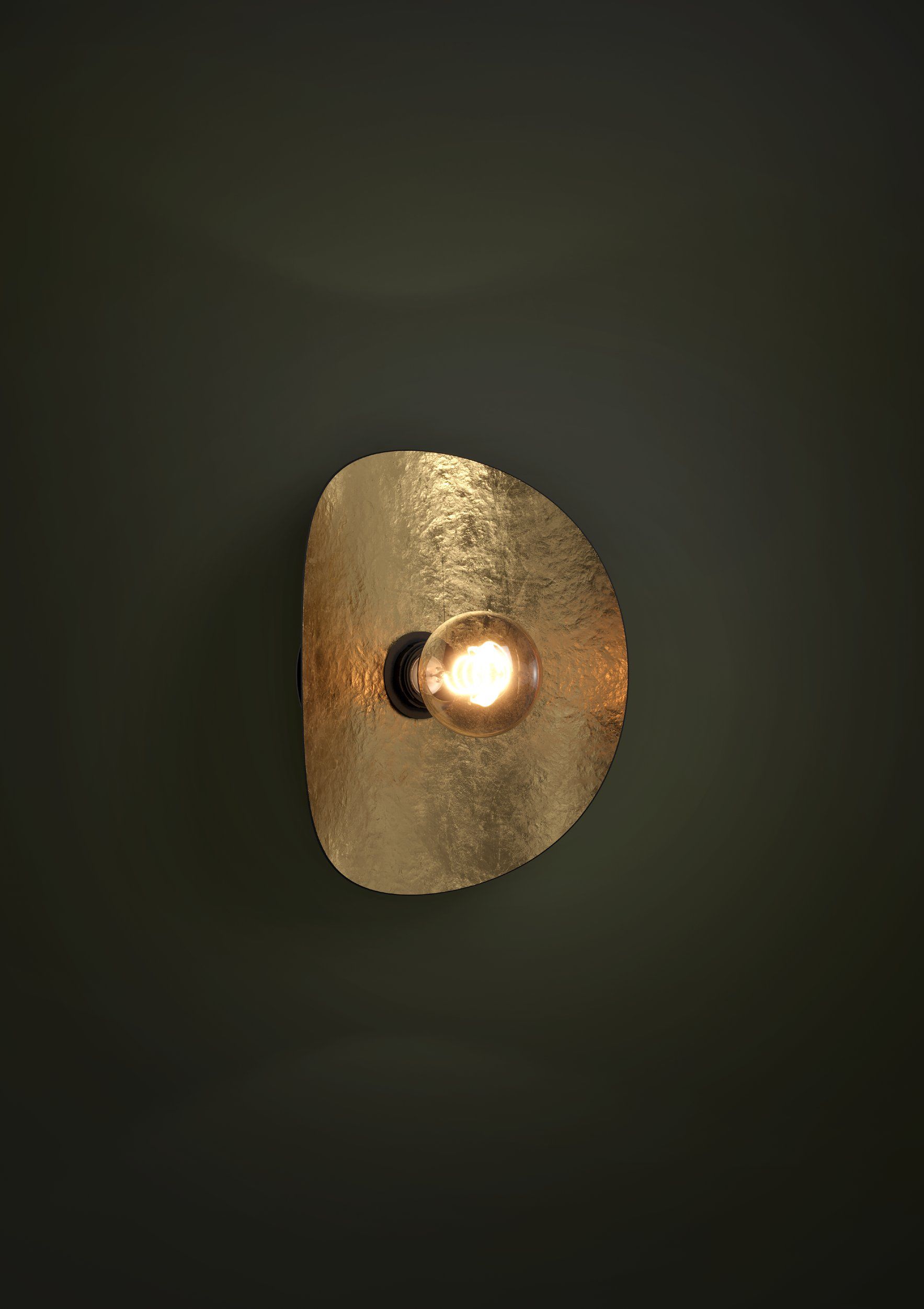 Wandlamp SACEDA - Zwart/Goud