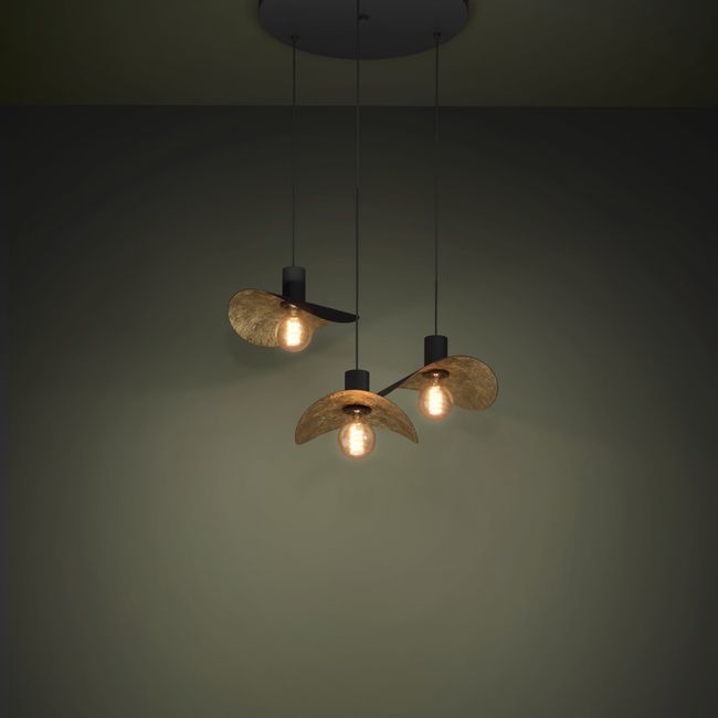 Hanglamp SACEDA - Zwart/Goud