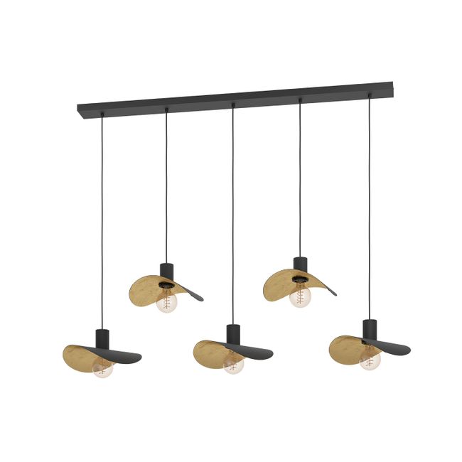 Hanglamp SACEDA - Zwart/Goud