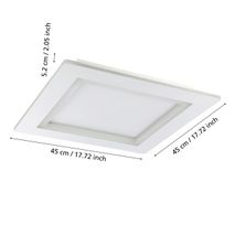 Plafondlamp vierkant PADROGIANO-Z - Wit EGL 900483