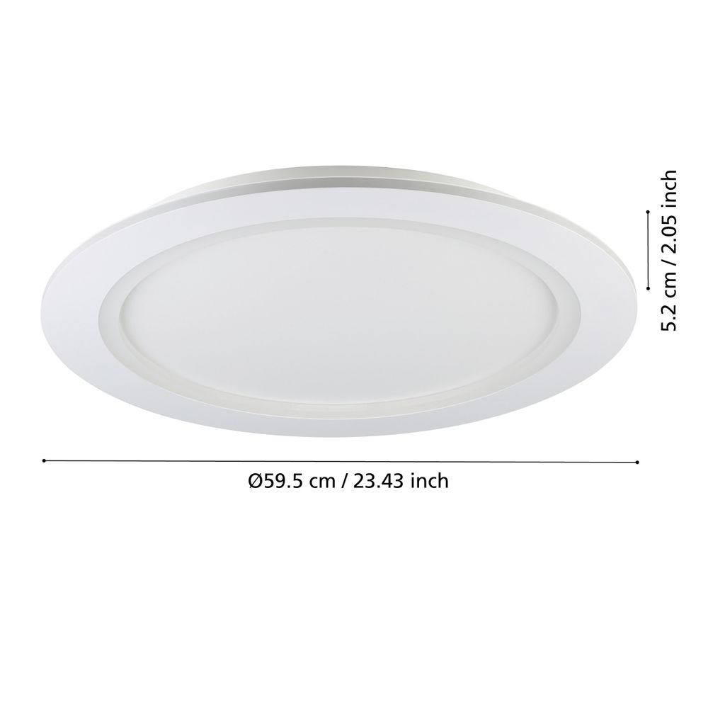 Plafondlamp rond PADROGIANO-Z - Wit EGL 900487