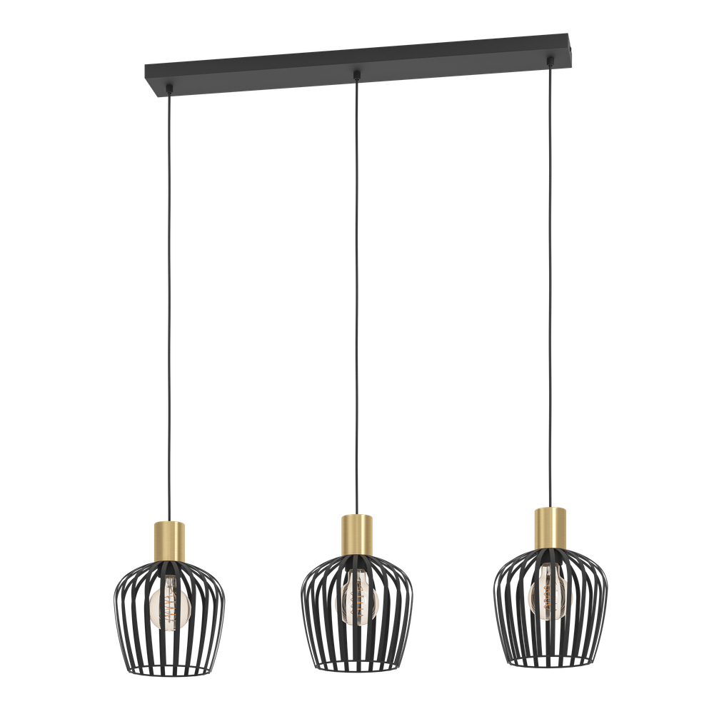 Hanglamp EMPOLI - Zwart / Goud EGL 901037