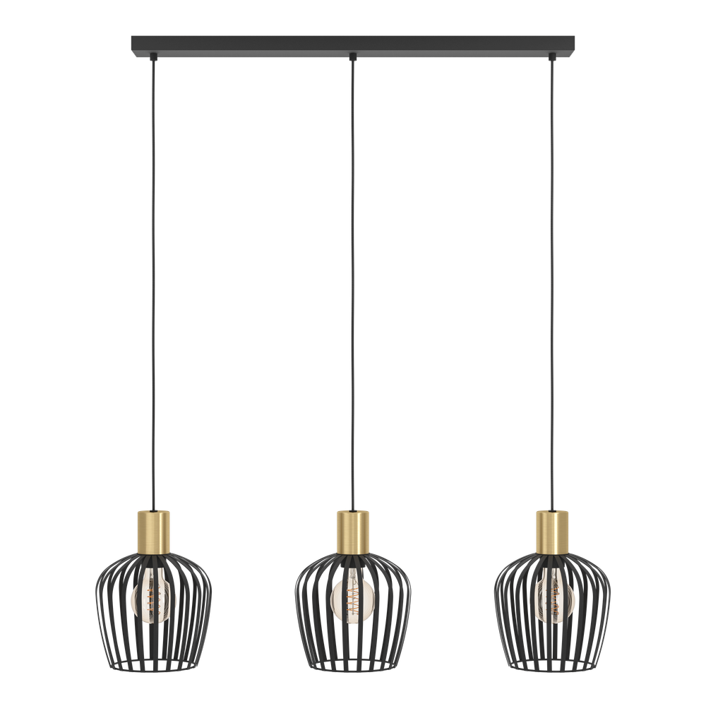 Hanglamp EMPOLI - Zwart / Goud EGL 901037