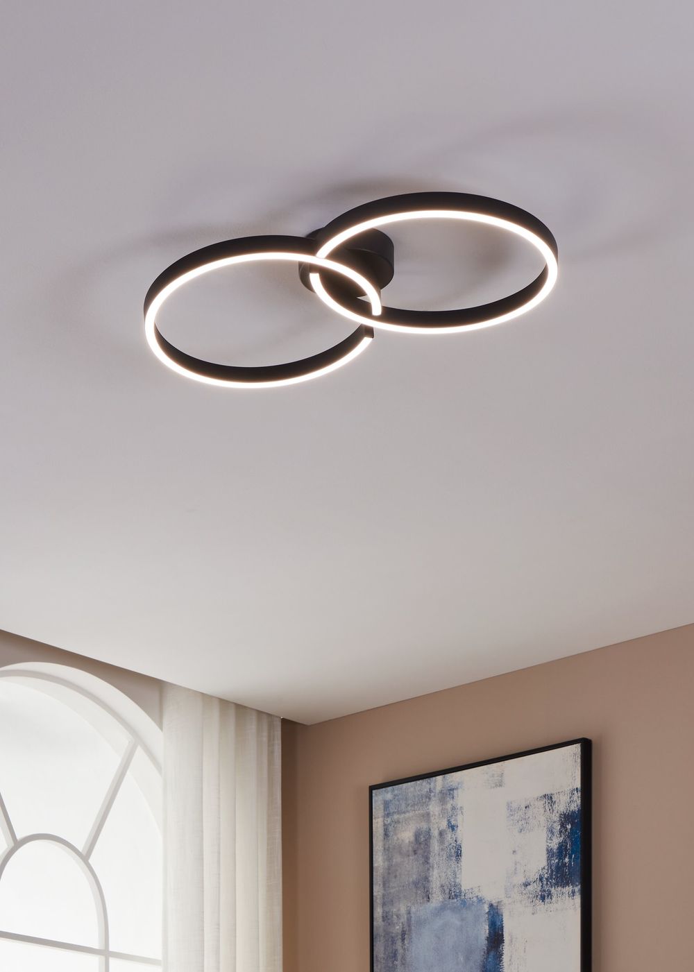 Plafondlamp AMANDOLO - Zwart EGL 900955