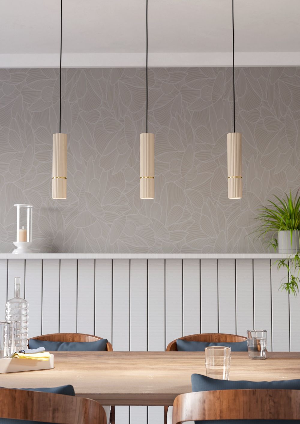 Hanglamp CAMINIA - Zand/Messing EGL 901152