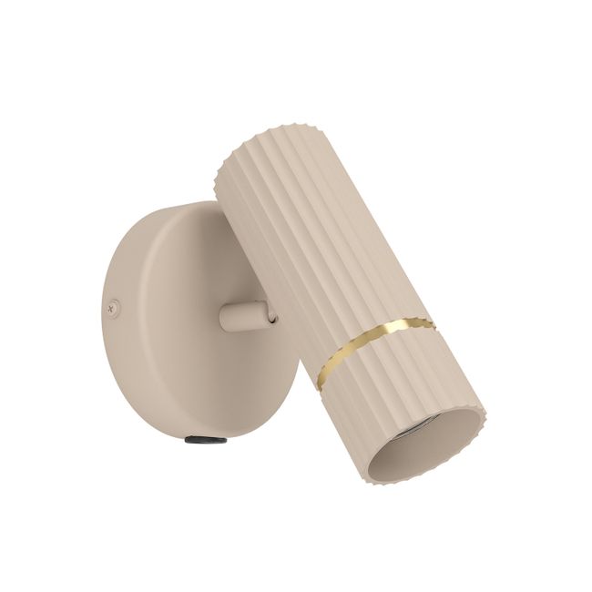 Wandlamp CAMINIA - Zand/Messing