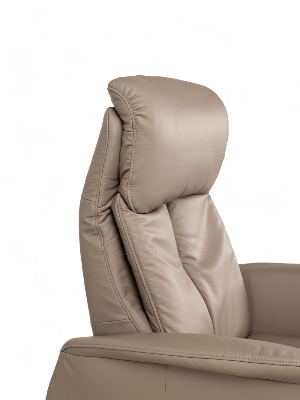 Relaxfauteuil piccolo MADDY - Taupe leder C-HKL-22-RLX3