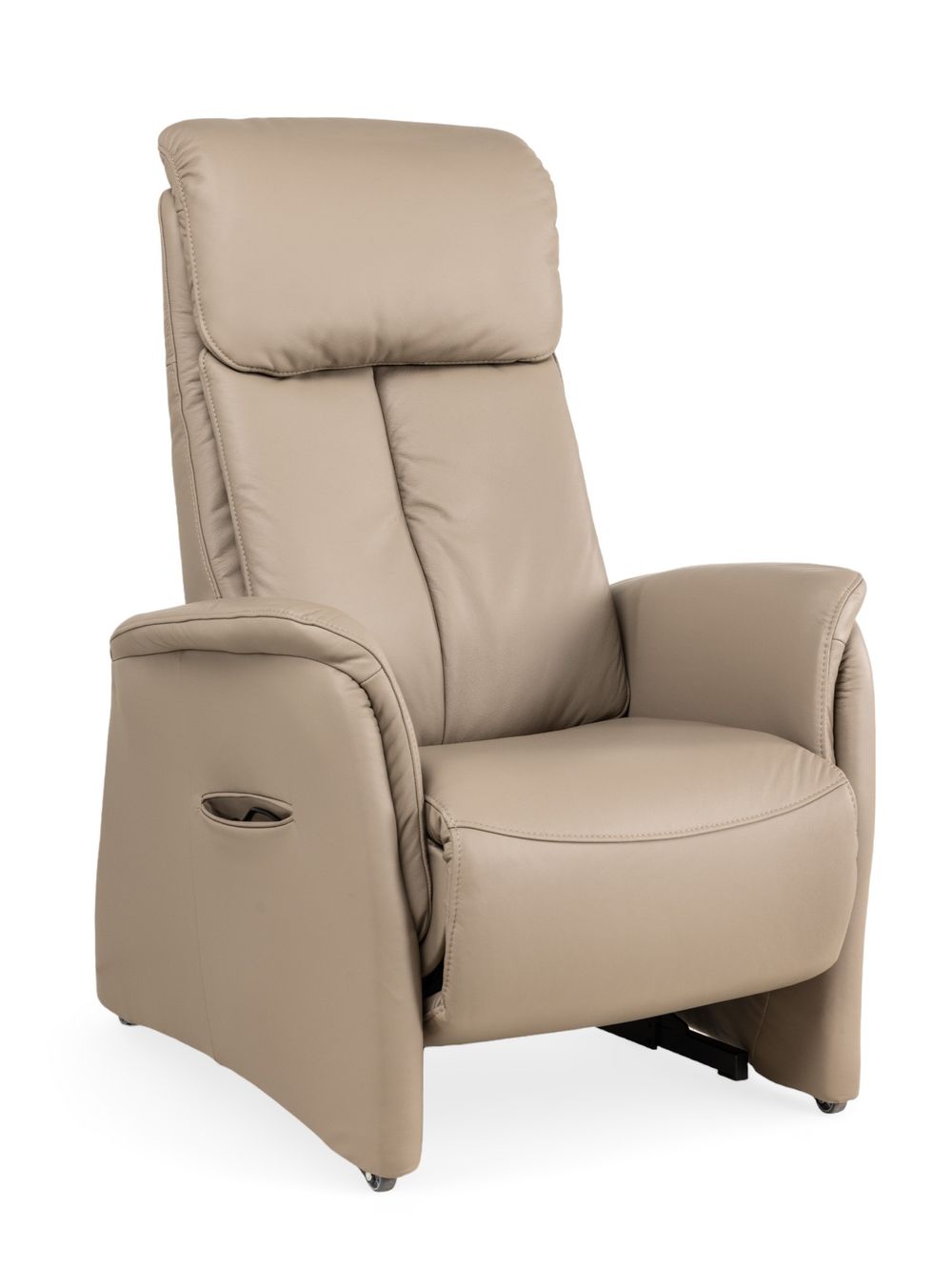 Relaxfauteuil piccolo MADDY - Taupe leder C-HKL-22-RLX3