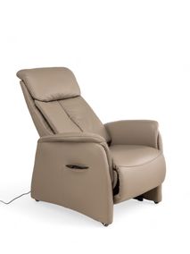 Relaxfauteuil piccolo MADDY - Taupe leder C-HKL-22-RLX3