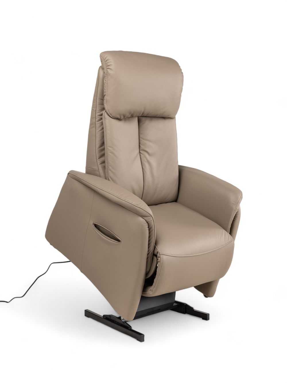 Relaxfauteuil piccolo MADDY - Taupe leder C-HKL-22-RLX3