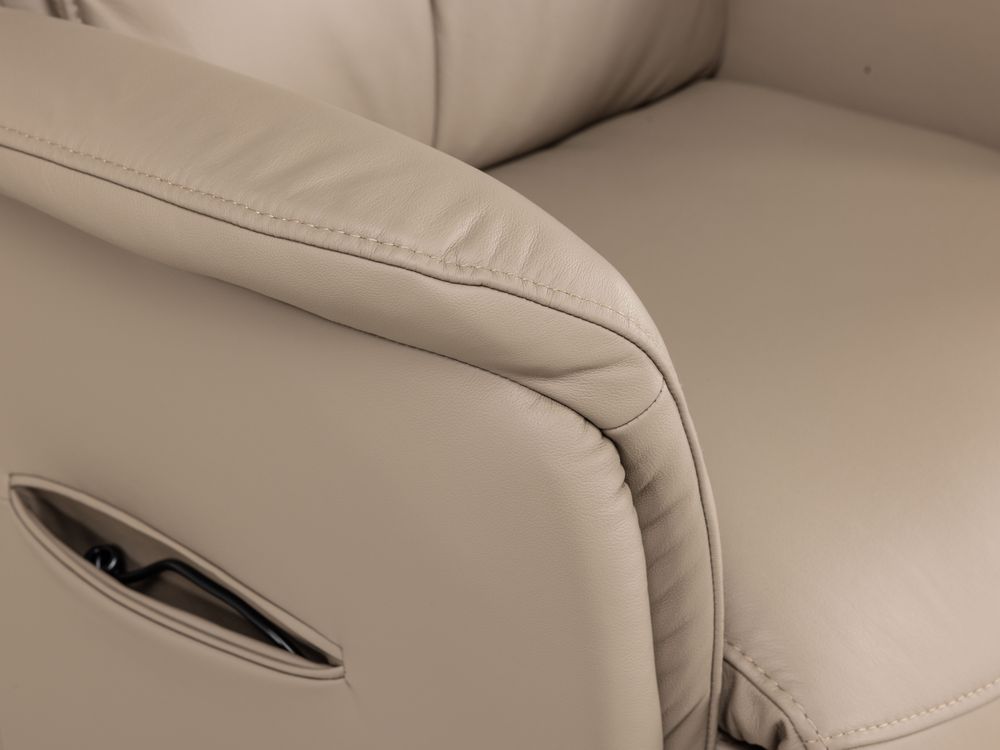 Relaxfauteuil piccolo MADDY - Taupe leder C-HKL-22-RLX3