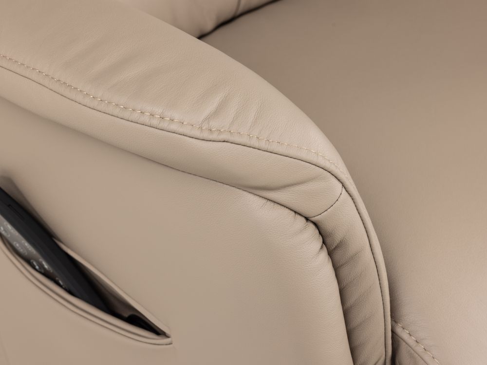 Relaxfauteuil piccolo MADDY - Taupe leder C-HKL-22-RLX3