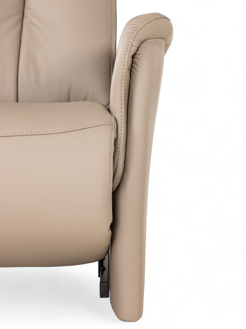 Relaxfauteuil piccolo MADDY - Taupe leder C-HKL-22-RLX2