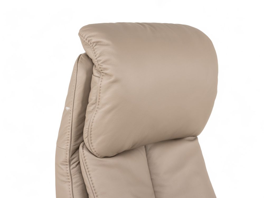 Relaxfauteuil piccolo MADDY - Taupe leder C-HKL-22-RLX2
