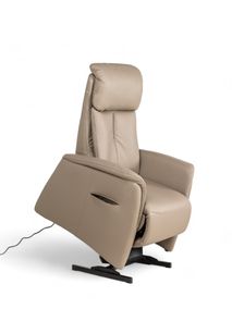 Relaxfauteuil piccolo MADDY - Taupe leder C-HKL-22-RLX2