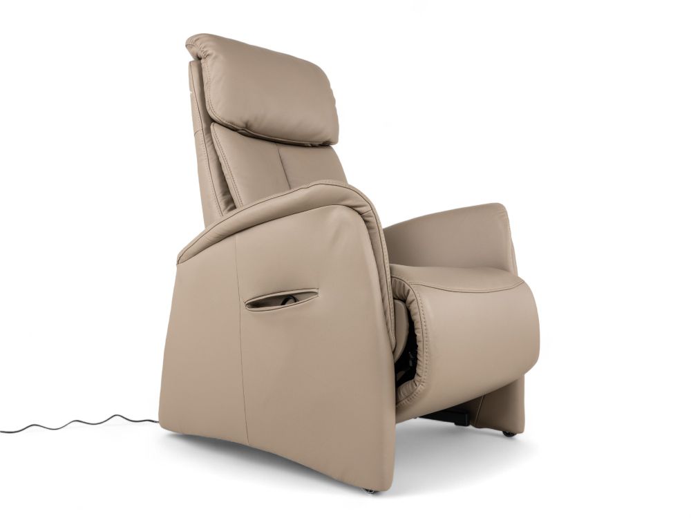 Relaxfauteuil piccolo MADDY - Taupe leder C-HKL-22-RLX2