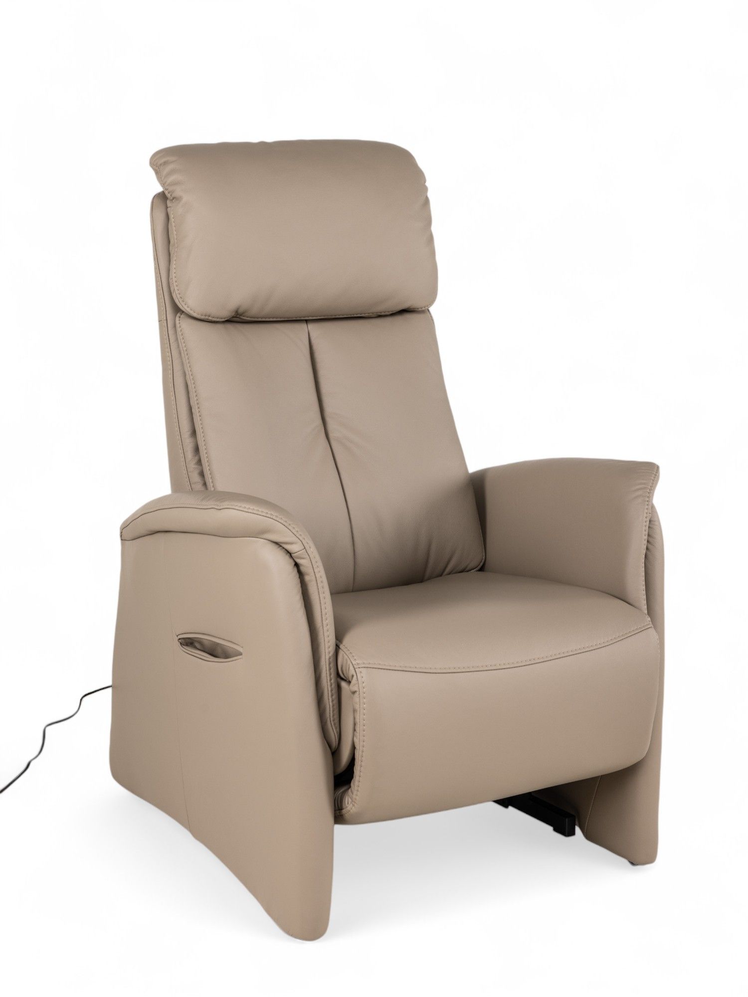 Relaxfauteuil piccolo MADDY - Taupe leder
