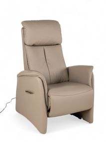 Relaxfauteuil piccolo MADDY - Taupe leder C-HKL-22-RLX2