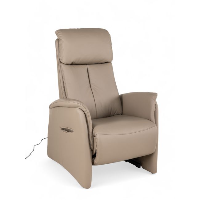 Relaxfauteuil piccolo MADDY - Taupe leder