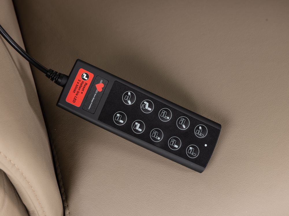 Relaxfauteuil piccolo MADDY - Taupe leder C-HKL-22-RLX2