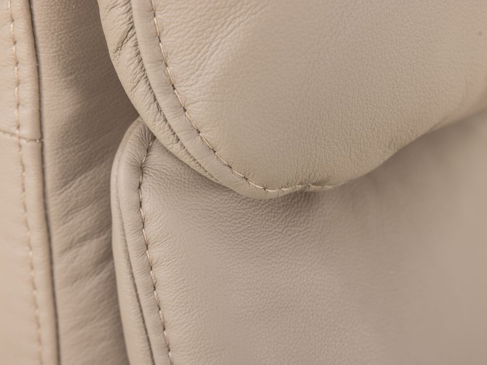 Relaxfauteuil piccolo MADDY - Taupe leder C-HKL-22-RLX2