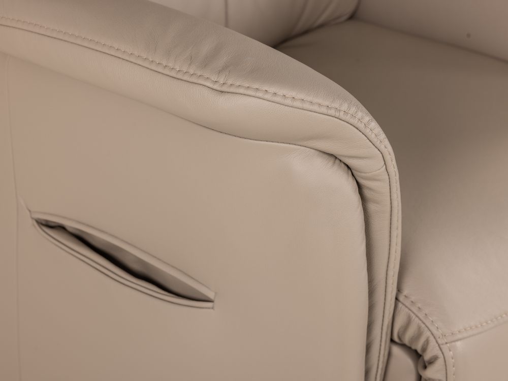 Relaxfauteuil piccolo MADDY - Taupe leder C-HKL-22-RLX2