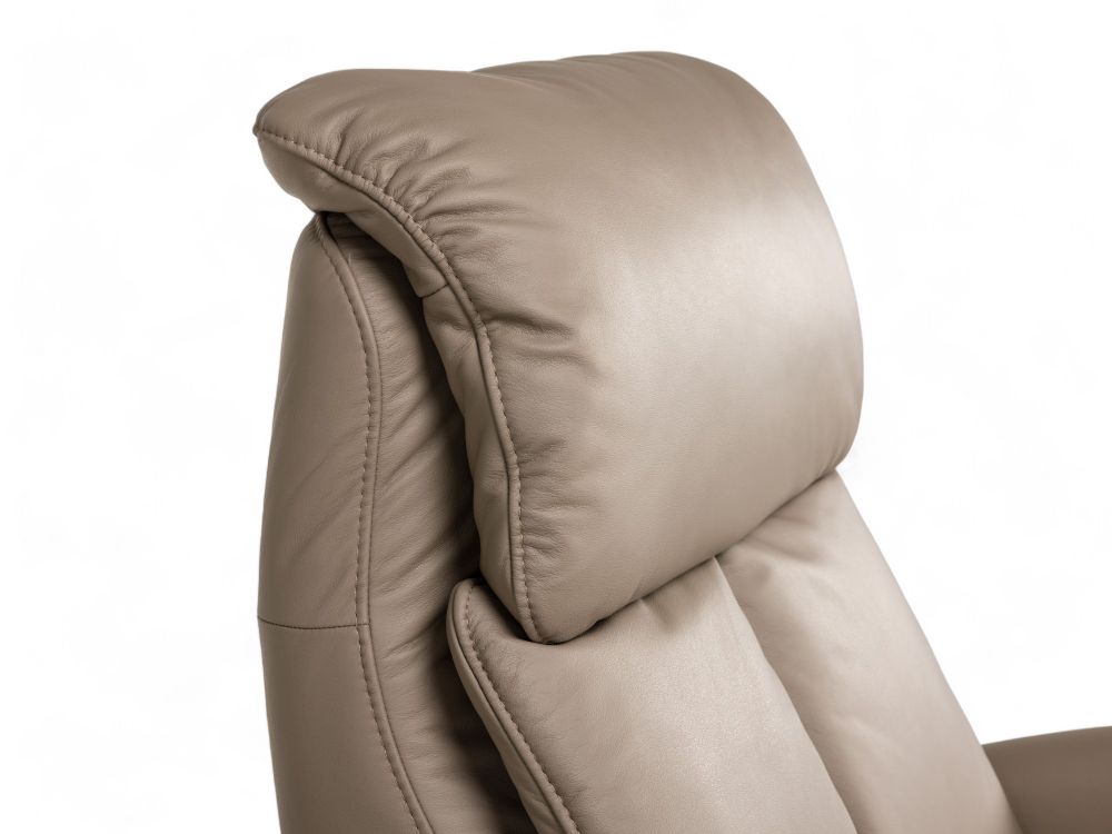 Relaxfauteuil MADDY XL - Taupe leder C-HKL-23-RLX1