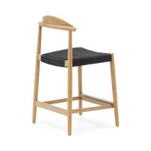 Barstoel NINA - Acaciahout / Zwart KAV CC1024J01