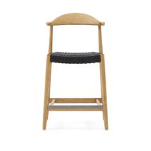 Barstoel NINA - Acaciahout / Zwart KAV CC1024J01