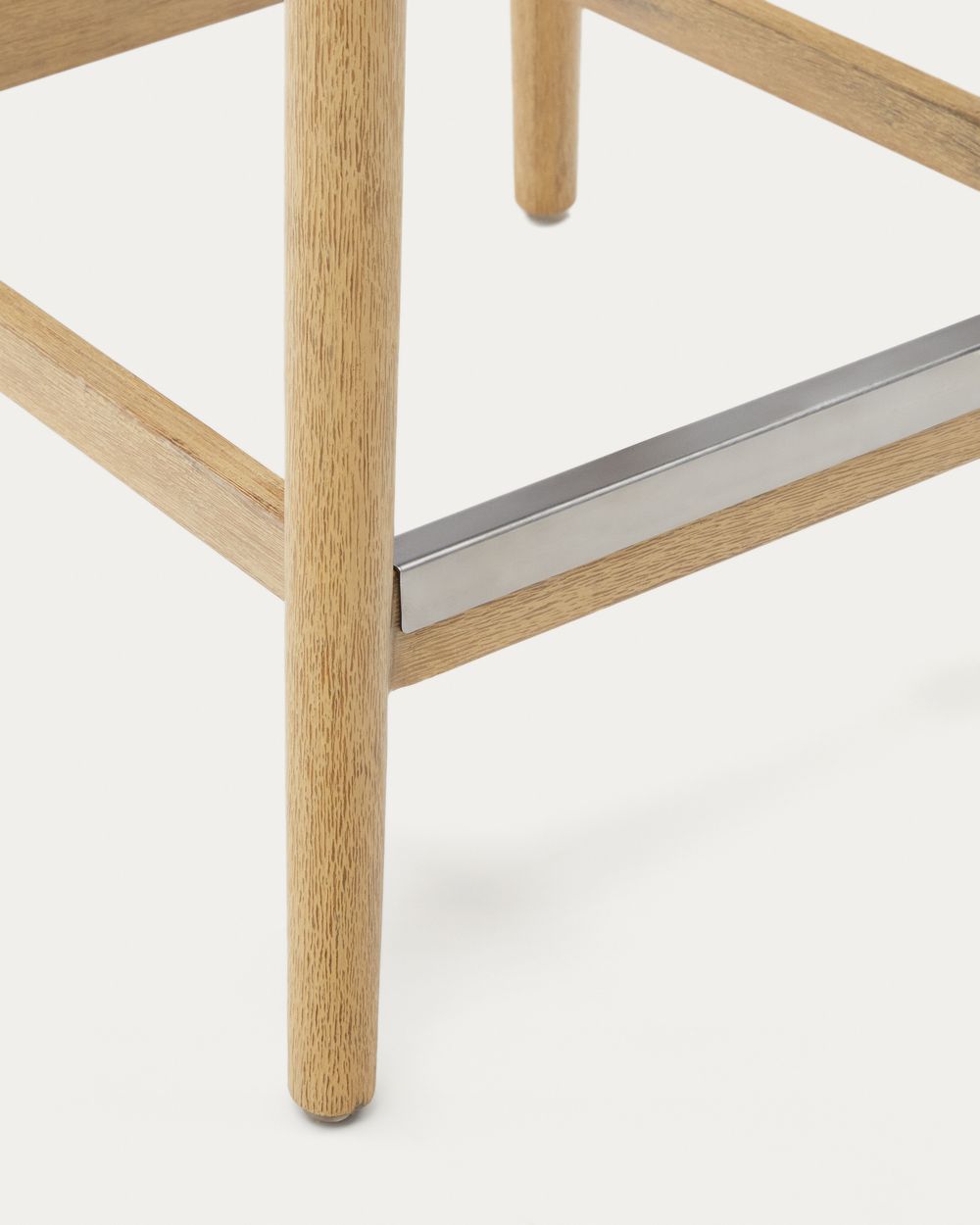 Barstoel NINA - Acaciahout / Zwart KAV CC1024J01