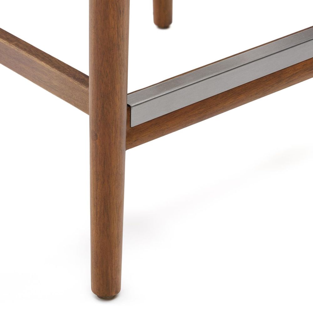 Barstoel NINA - Walnoot / Beige KAV J1100033JJ46