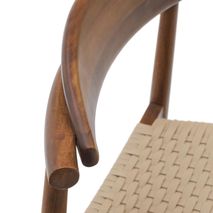 Barstoel NINA - Walnoot / Beige KAV J1100033JJ46