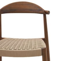 Barstoel NINA - Walnoot / Beige KAV J1100033JJ46